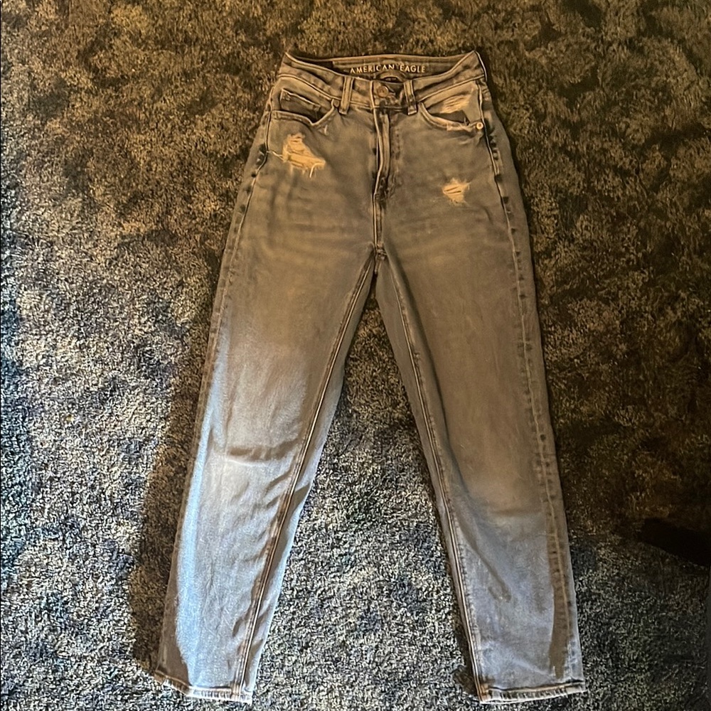 American Eagle Outfitters Gray Straight Leg Jeans
